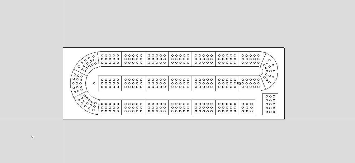 Printable Cribbage Template Pattern, 14.5