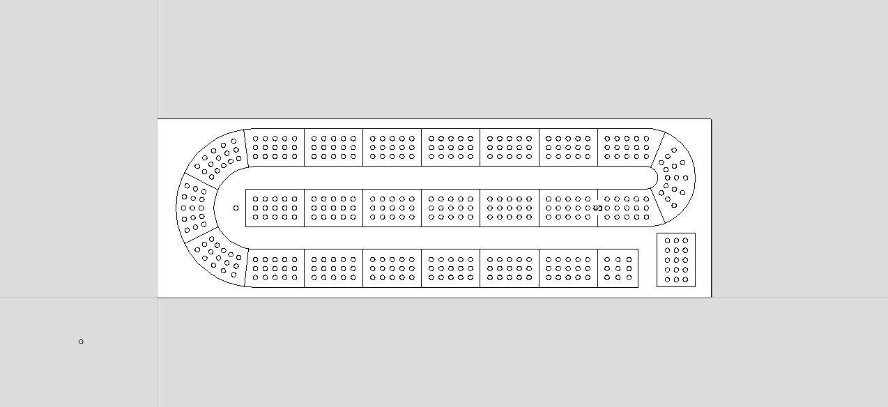 Printable Cribbage Template Pattern 14.5x4.5 Pdf Etsy Canada