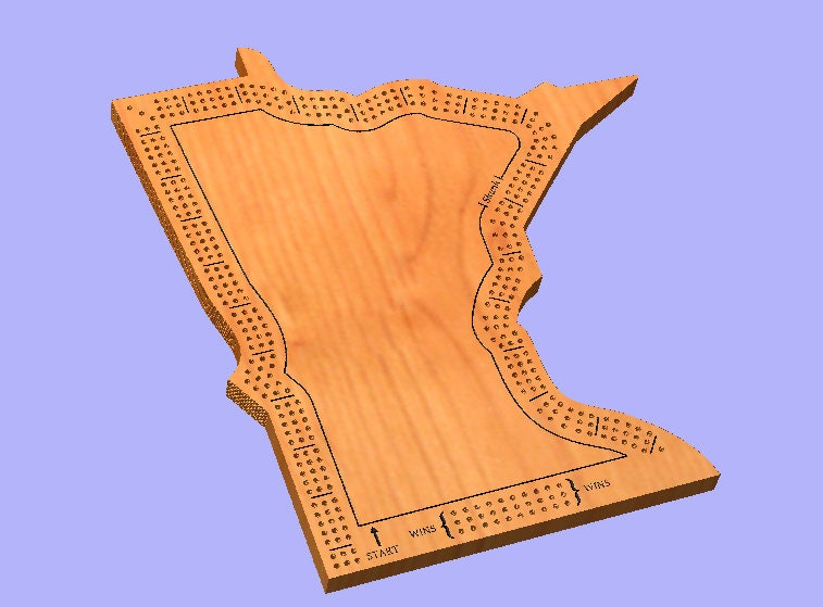 CNC Router. Laser or Paper-printable Template for Making an 14x16 ...