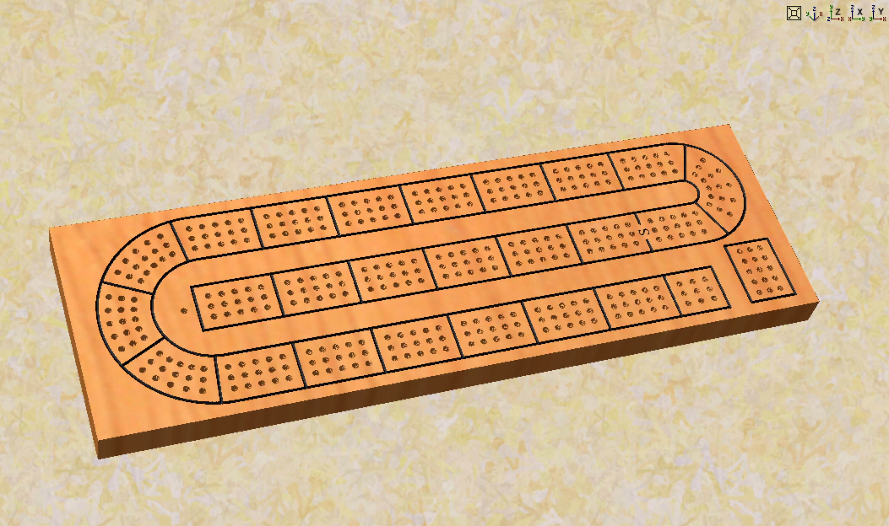 Digital CNC or Laser File for 3 Track Cribbage Board Etsy