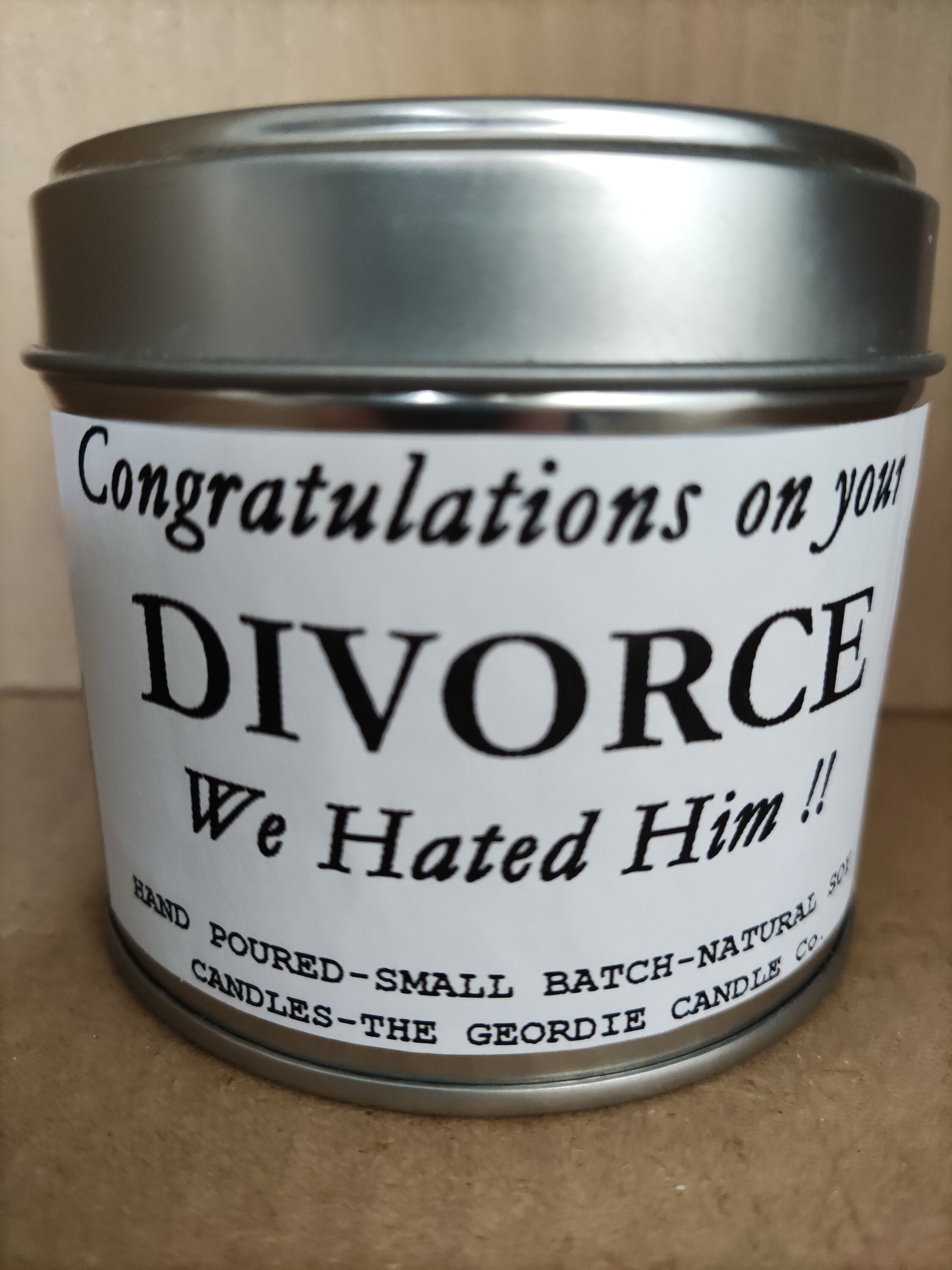 Congratulations on Your Divorce We Hated Him Fresh Linen Scented
