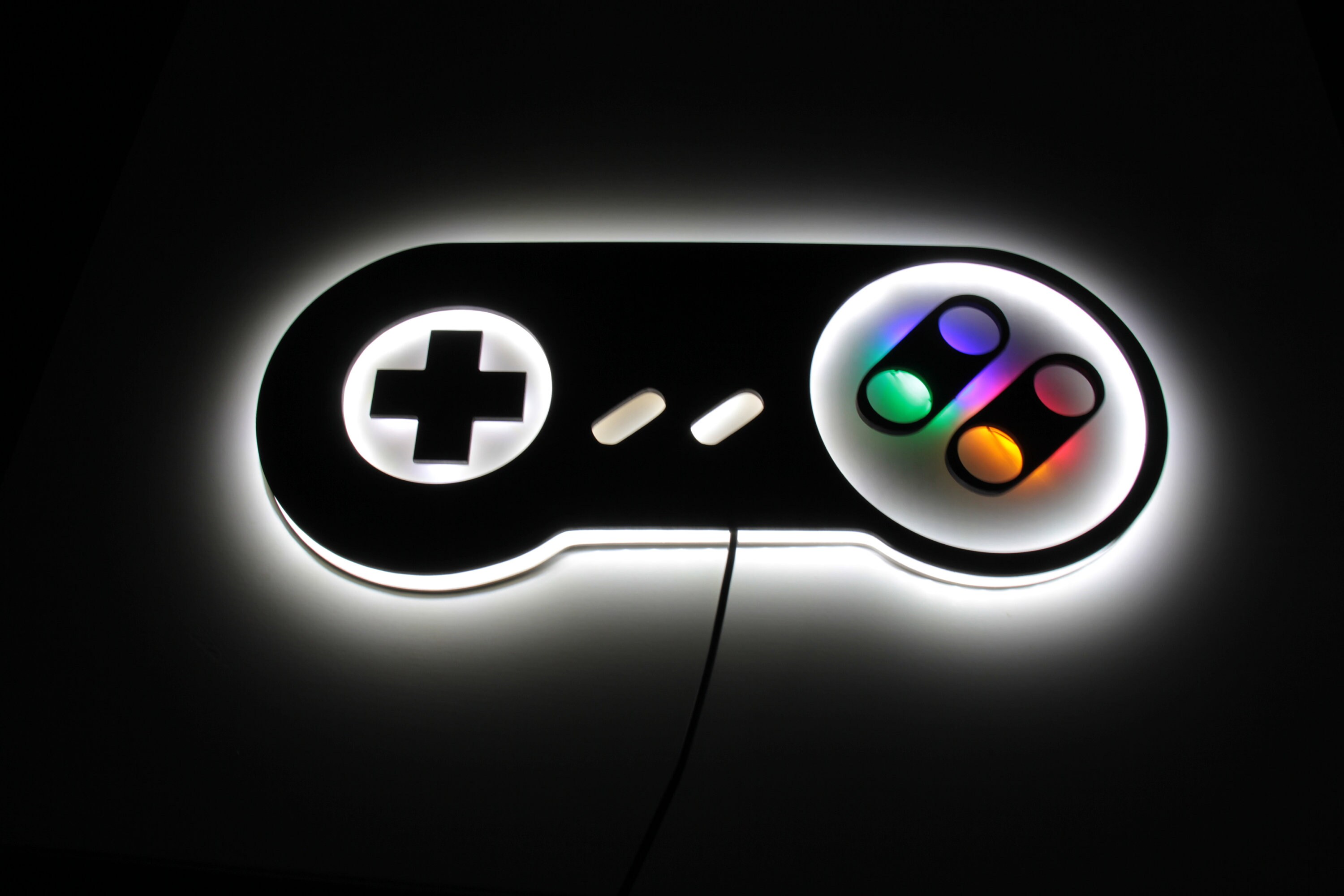 Retro controller lamp Gamepad night lights Gaming Light Etsy