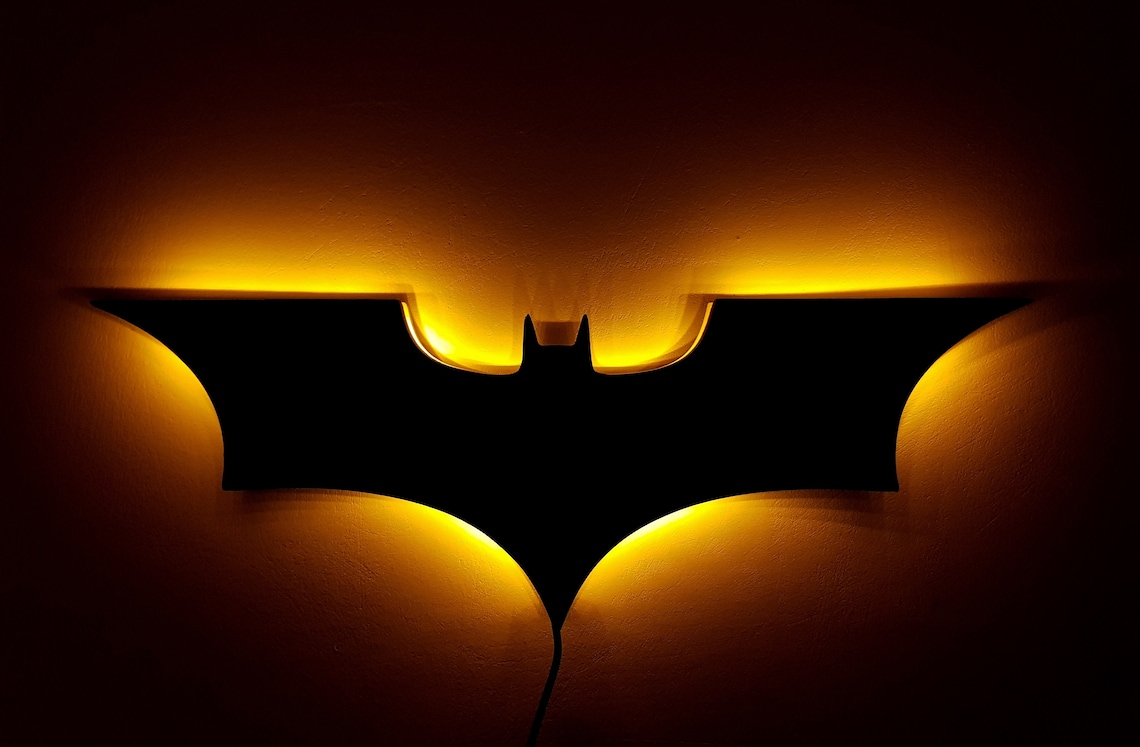 Batman lamp Night lights LED Batman Logo Bat Signal Etsy