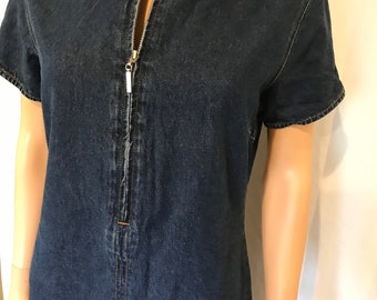 denim dress size 12