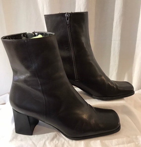 nine west square toe boots