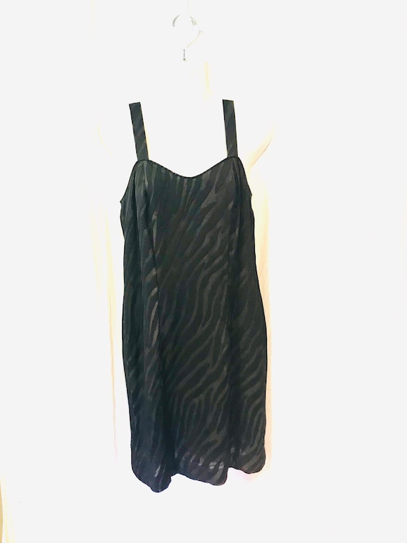 Vintage Slip Dress With Jacket, Black Slip Dress,