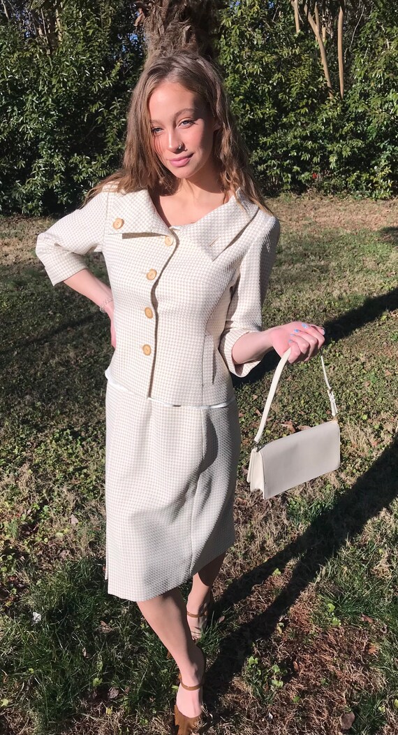 Talbot's Suit, Tan and Cream Suit, Tan Jacket, Tan