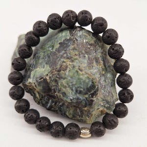 8mm lava stone bracelet