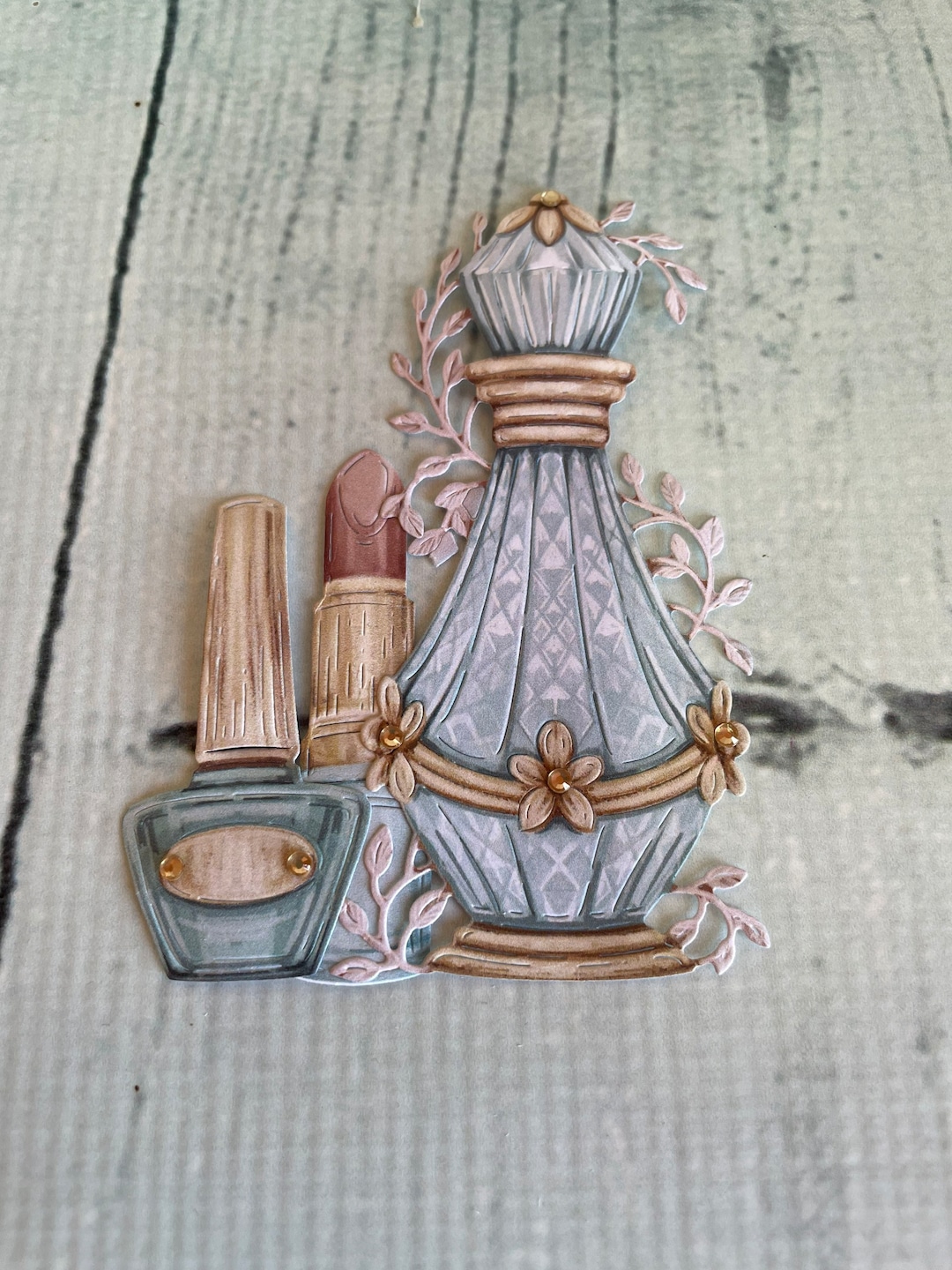 Handmade Card Toppers Perfume & Flowers Card Kit, Card Toppers