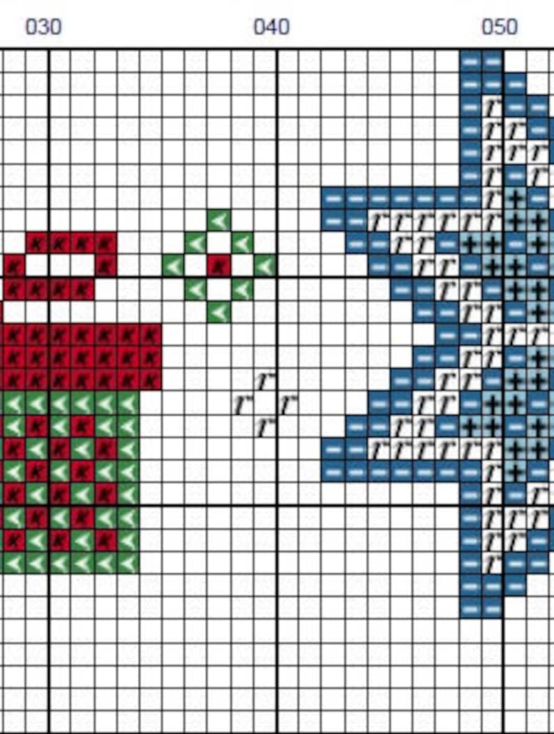 cross stitch pattern DIY  instant download modern cross stitch Set of 4 Hello 4 seasons