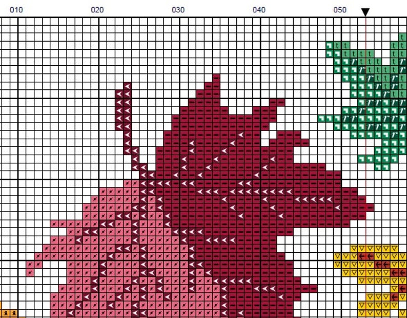Autumn Leaves Cross Stitch Pattern Modern Cross Stitch | Etsy
