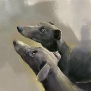 Greyhound Fine Art gicleeprint windhond Cadeaus voor hondenliefhebber
