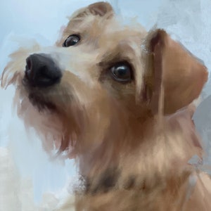 Terrier Dog Print Fine Art Giclee Print Dog Lover Gifts