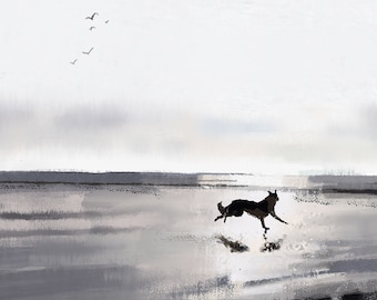 Dog Print Fine Art Giclee Print Dog Lover Gifts