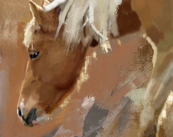 Palomino Horse Fine Art Giclee Print Horse Lover Gifts