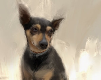 Chihuahua Dog Print Fine Art Giclee Print Dog Lover Gifts