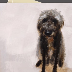Cartão de felicitações para cães desleixados, presentes para amantes de cães, cartão de agradecimento para cães