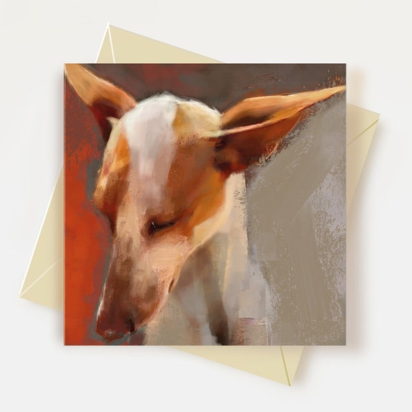 Podenco Greeting Card Sighthound Lover Gifts Dog Birthday Card Thank You Card