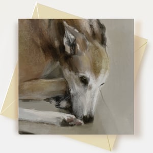 Carte de voeux Lurcher Cadeaux pour amoureux des lévriers Carte d'anniversaire pour chien Carte de remerciement