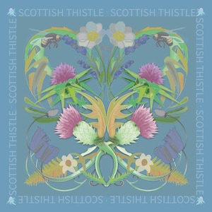 Scottish Thistle Print Inspired by Artist William Morris Art Nouveau Print Scotland Gift Scottish Flowers Thistle Gift Fine Art Giclee Print