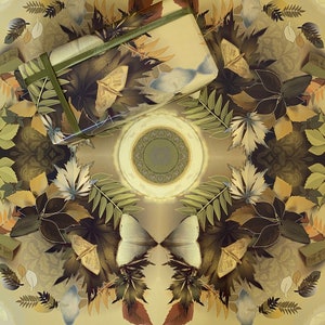 Papier d'emballage botanique doré / Inspiré par l'artiste William Morris, emballage cadeau de luxe, papier de découpage, papier d'emballage végétal, emballage de luxe