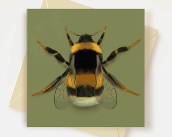 Bumblebee  Birthday Card Bumblebee Thank you Card Bee Lovers Card
