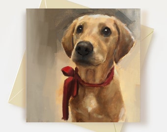 Yellow Labrador Greeting Card Labrador Retriever Dog Lover Gifts Dog Birthday Card Thank You Card