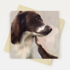 Carte de voeux Springer Spaniel Cadeaux pour amoureux des chiens Carte d'anniversaire pour chien Carte de remerciement