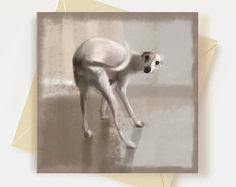 Italian Greyhound Greeting Card Sighthound Lover Gifts Dog Birthday Card Thank You Card