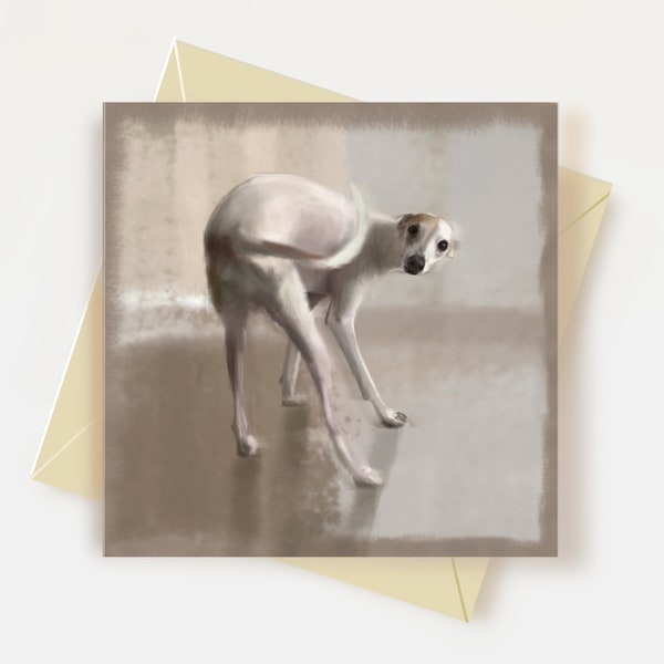 Italian Greyhound Greeting Card Sighthound Lover Gifts Dog Birthday Card Thank You Card