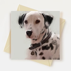 Carte de voeux dalmate Cadeaux pour amoureux des chiens dalmatien Carte d'anniversaire pour chien Carte de remerciement