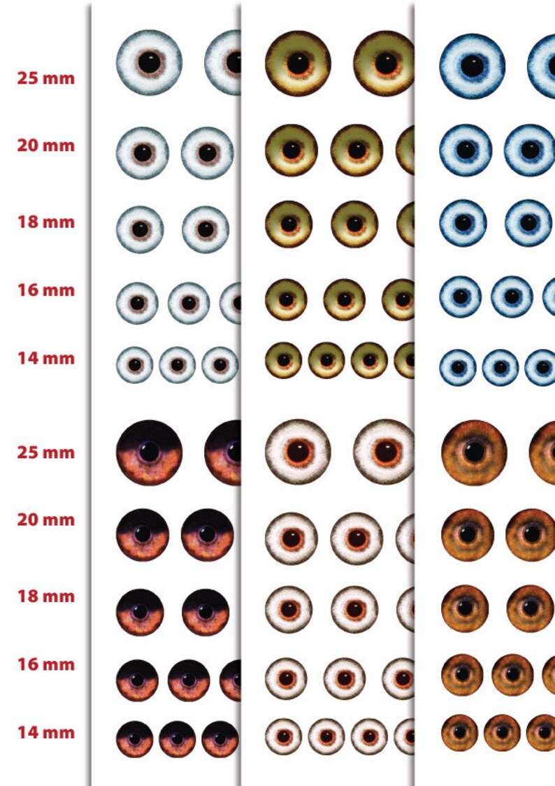 Dog Eyes Brown Realistic Printable Eyes Husky Digital Odinary | Etsy