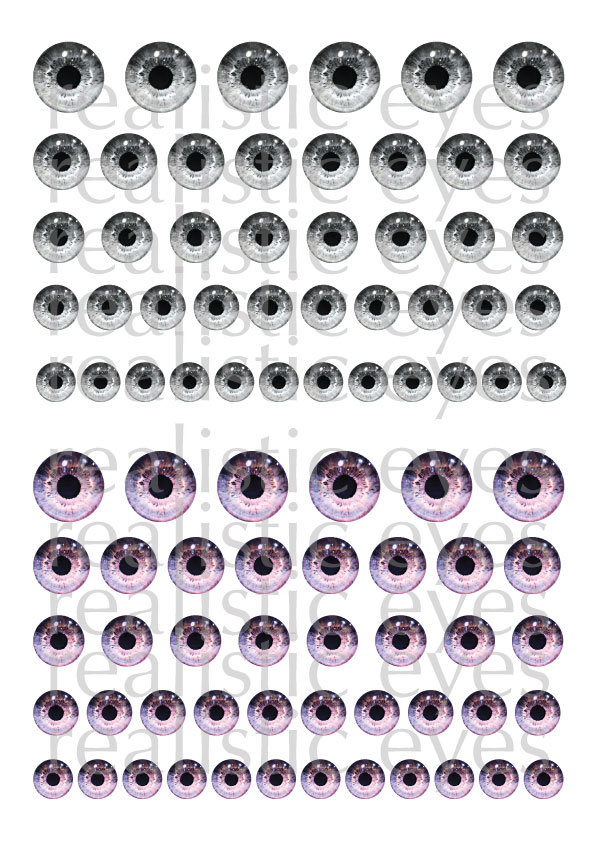 Eyes Super Realistic Printable Eyes Natural Irides Download | Etsy