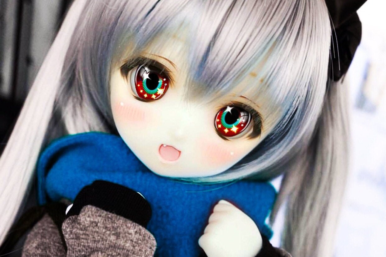 Anime Doll Eyes Digital Collage Sheets Smart Doll Irises Etsy
