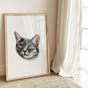 Custom Detailed Pet Portrait, Personalised Pet Portrait, Animal Portrait