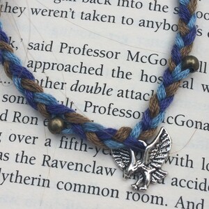 Harry Potter Inspired Hogwarts House Friendship Bracelet Cotton Braided House Colours Gryffindor Slytherin Ravenclaw Hufflepuff