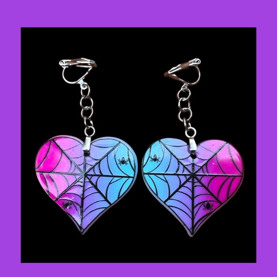 Goth clip on on sale earrings