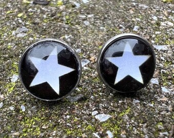 Large Star Stud Earrings