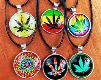 Marijuana Stoner Chain and Leather Necklaces & Jewelry Gifts