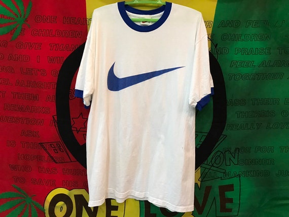 Vintage 90s Nike Swoosh Ringer T shirt