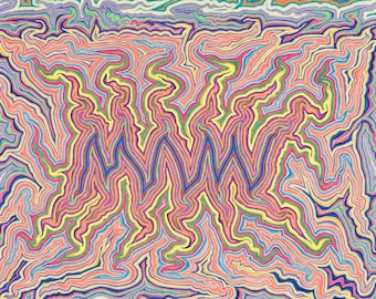 Print of Topography (All Things Are Alive 20)  | From original art