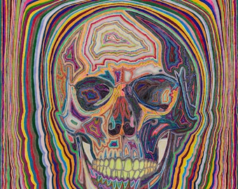 Mortality (All Things Are Alive 33) -- Psychedelic drawing, original art