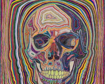 Print of Mortality (All Things Are Alive 33) -- Psychedelic print from an original drawing