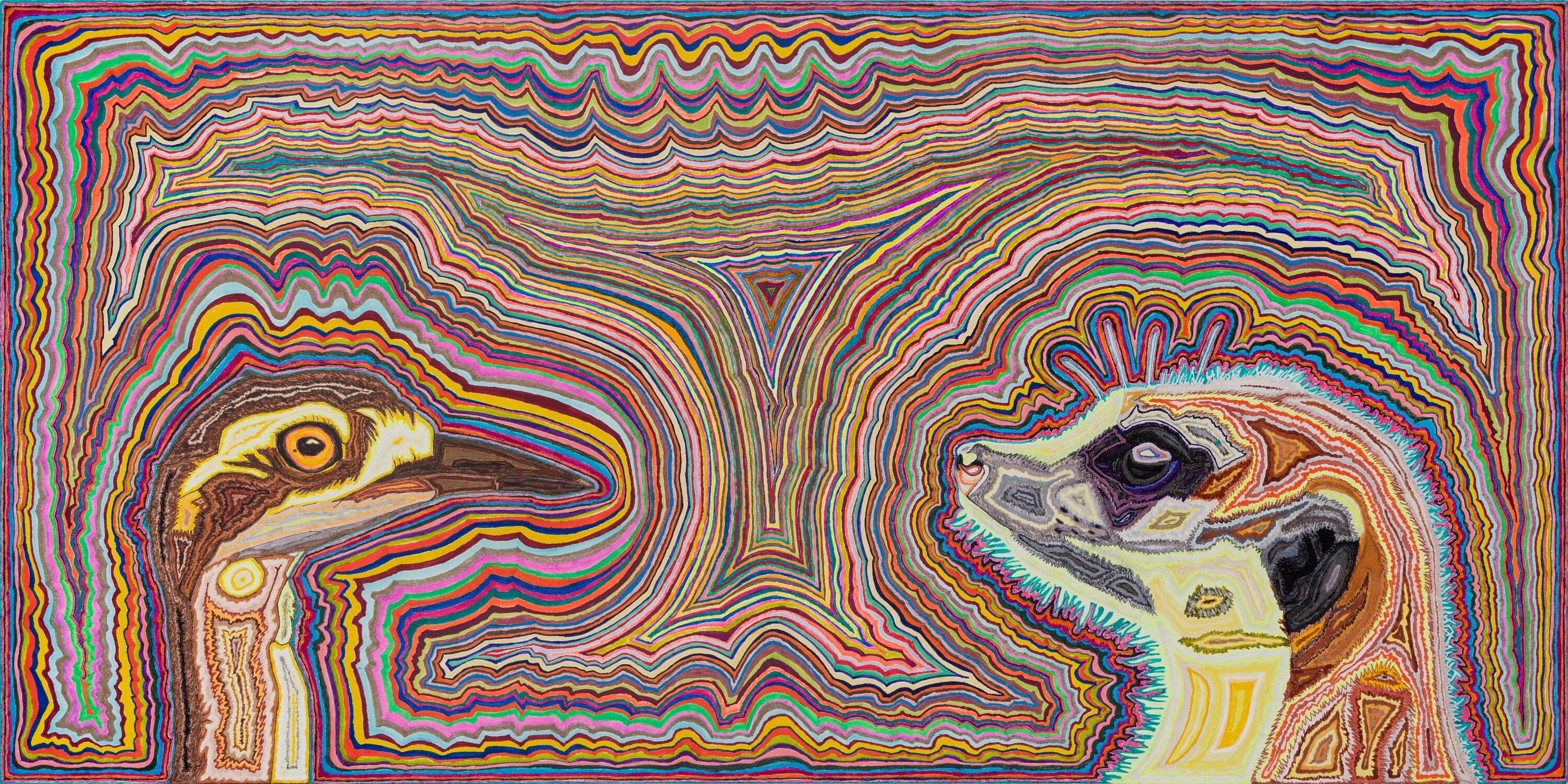Original Mandala Drawing, Mandala Art, Psychedelic Art, 14x17 Wall Art,  Unframed Art, Meditative Art, Detailed Mandala, Mandala, Op Art 