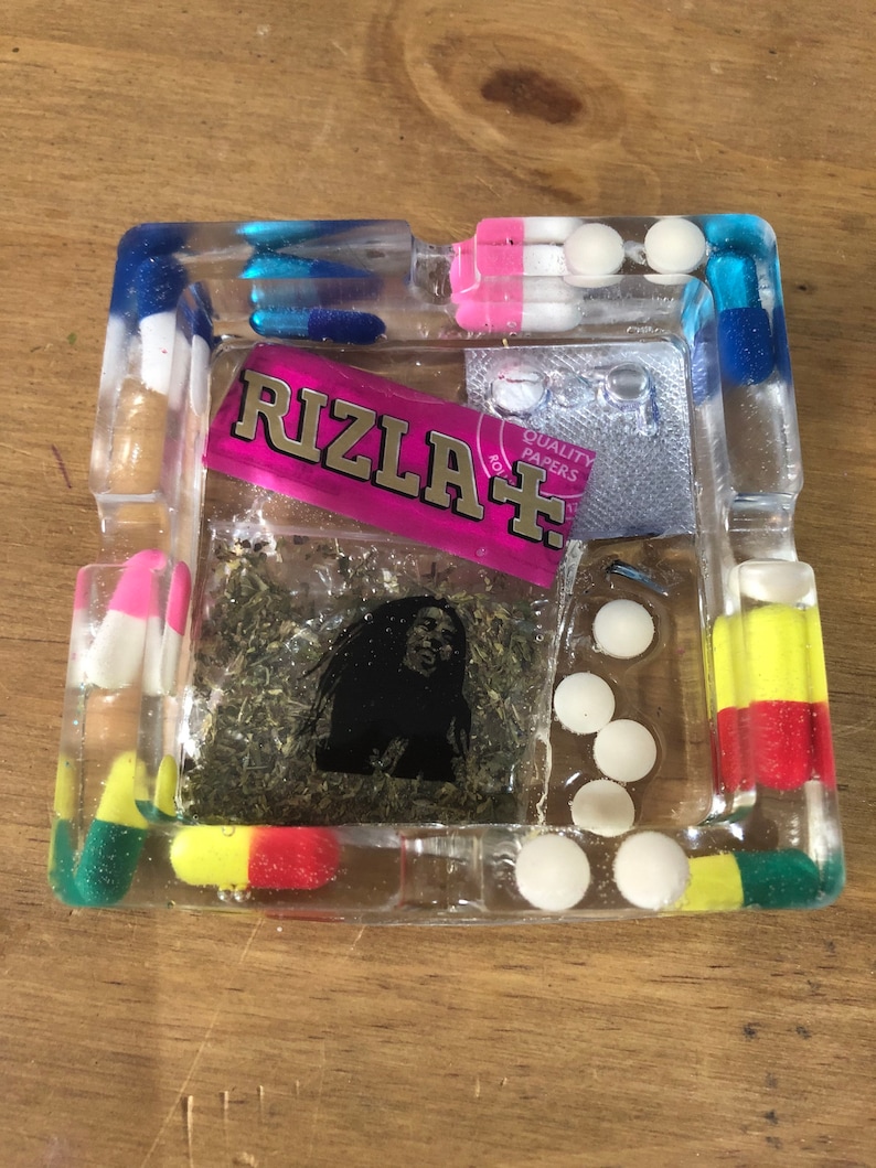 Party Pill Ashtray Resin Custom Design Pill and Party Etsy