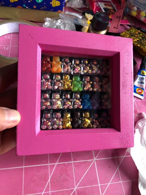 Gummy Bear Art Handmade Resin Gummy Bears Rainbow Bears Etsy