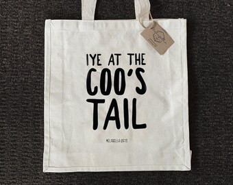 Premium Gusset Doric Shopper Bag, Scottish Shopper Bag - Iye At The Coo's Tail