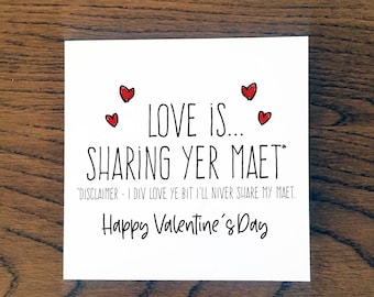 Scottish Valentine's Card, Doric Valentine's Card - Maet