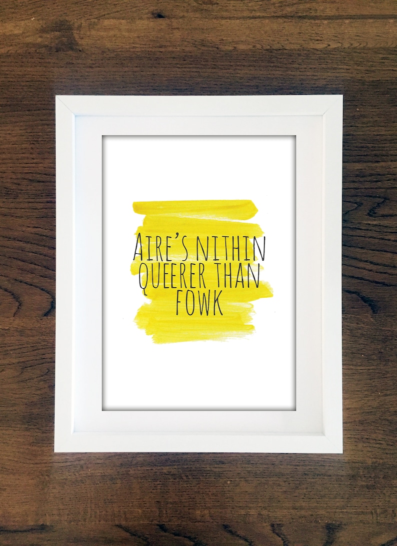 Doric Print Scottish Print queerer than fowk scottish saying doric saying funny print cheeky print watercolour print scottish humour doric print scottish print queerer than ref=landingpage similar listing bot 4