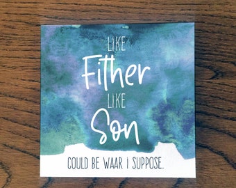 Scottish Father's Day Card, Doric Father's Day Card / Scottish Dad Birthday Card, Scottish Fither Birthday Card